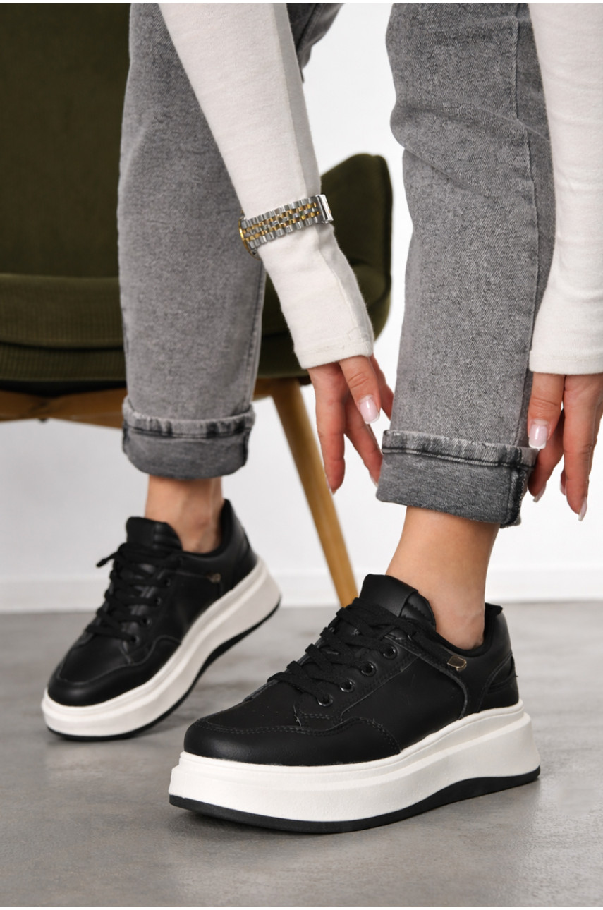 Кроссовки женские черного цвета в1-71 210337