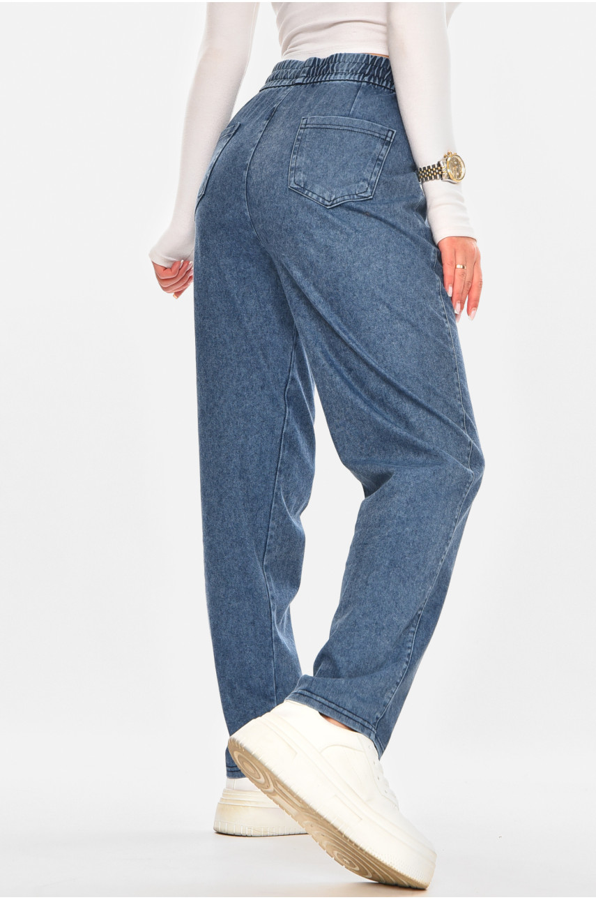 Джинси жіночі однотонні синього кольору TW25563 210338