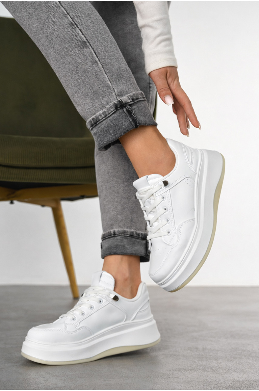 Кроссовки женские белого цвета в1-2 210339