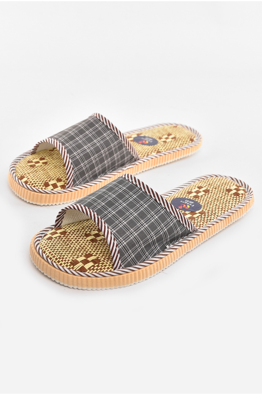 Тапочки комнатные мужские серого цвета А8954 210341