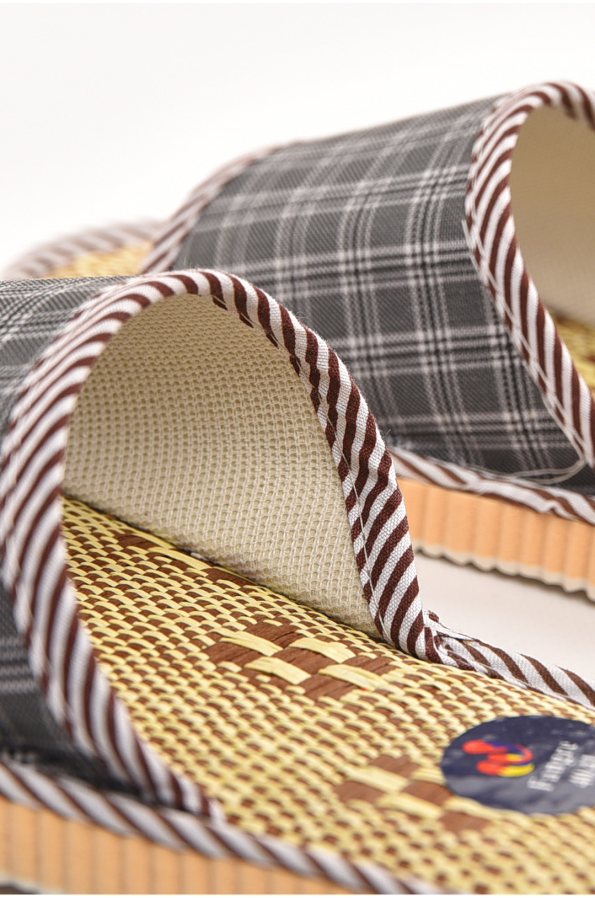 Тапочки комнатные мужские серого цвета А8954 210341