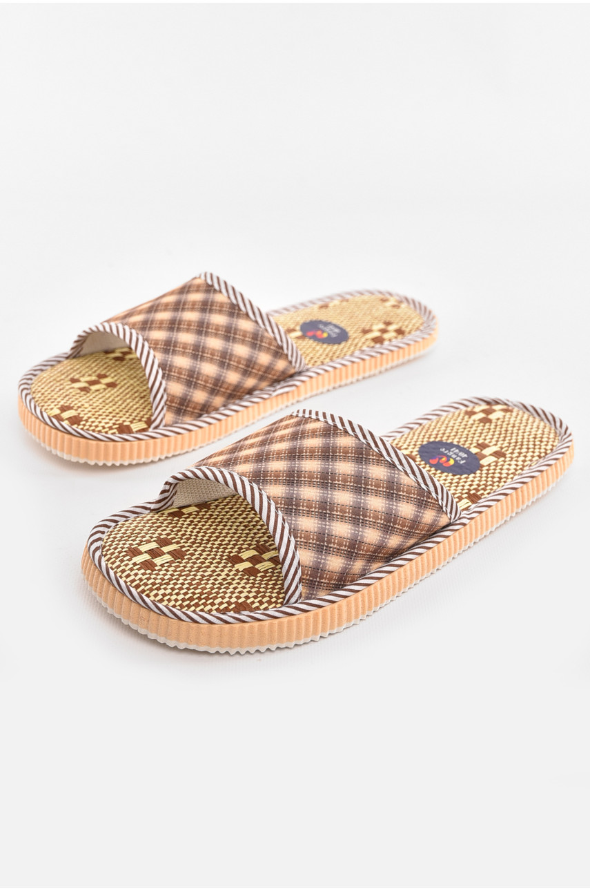 Тапочки комнатные мужские коричневый цвета А8954 210345