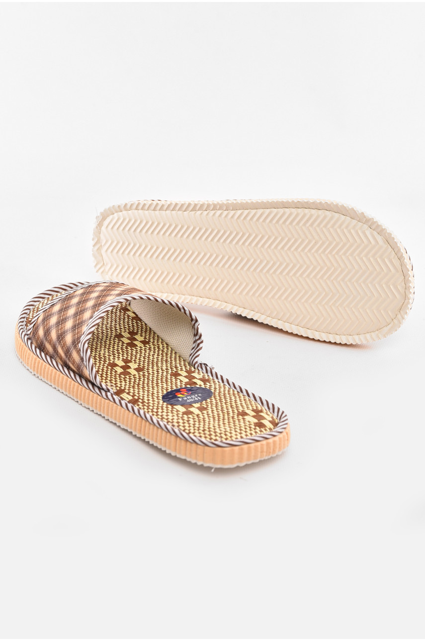 Тапочки комнатные мужские коричневый цвета А8954 210345