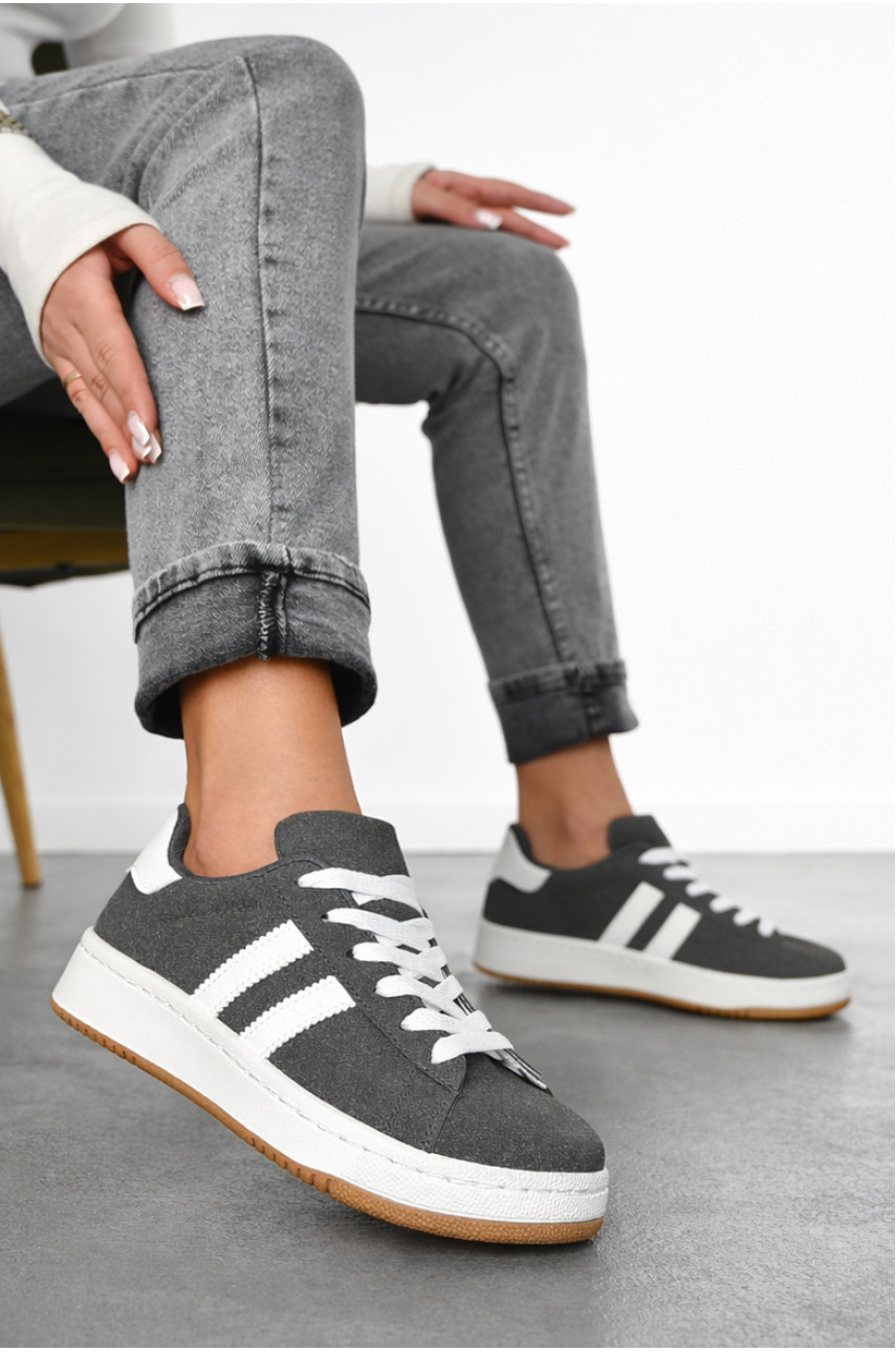 Кроссовки женские серого цвета L1010-3 210371