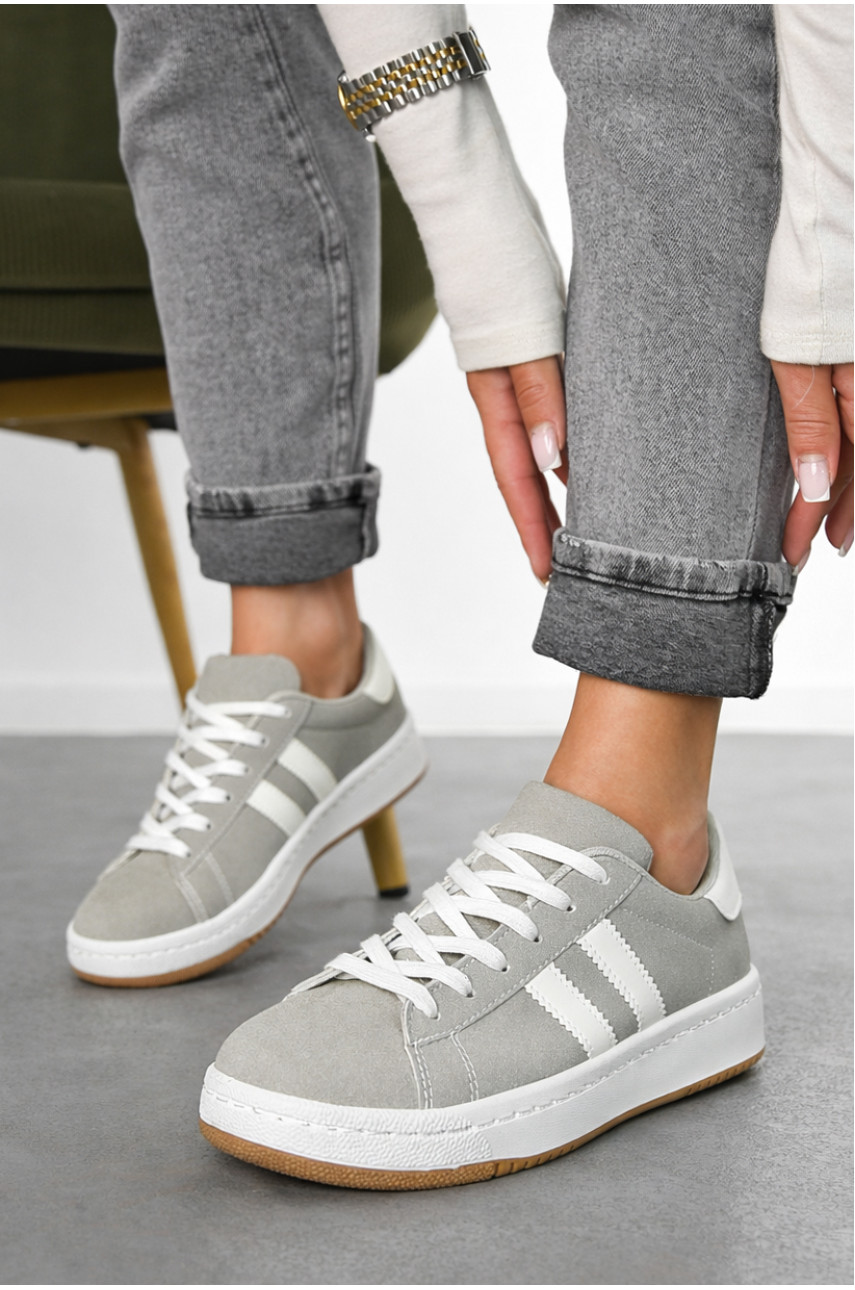 Кроссовки женские светло-серого цвета L1010-6 210372