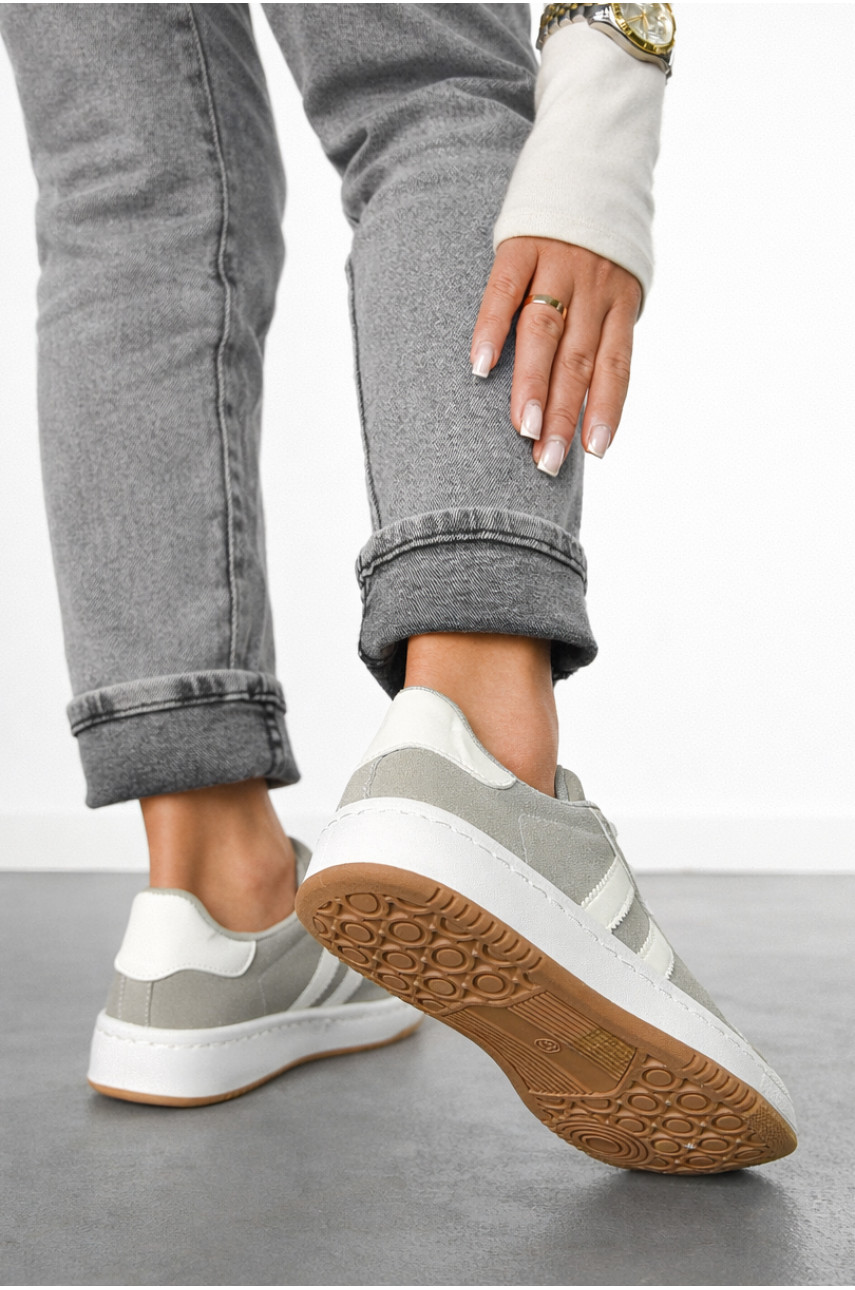 Кроссовки женские светло-серого цвета L1010-6 210372