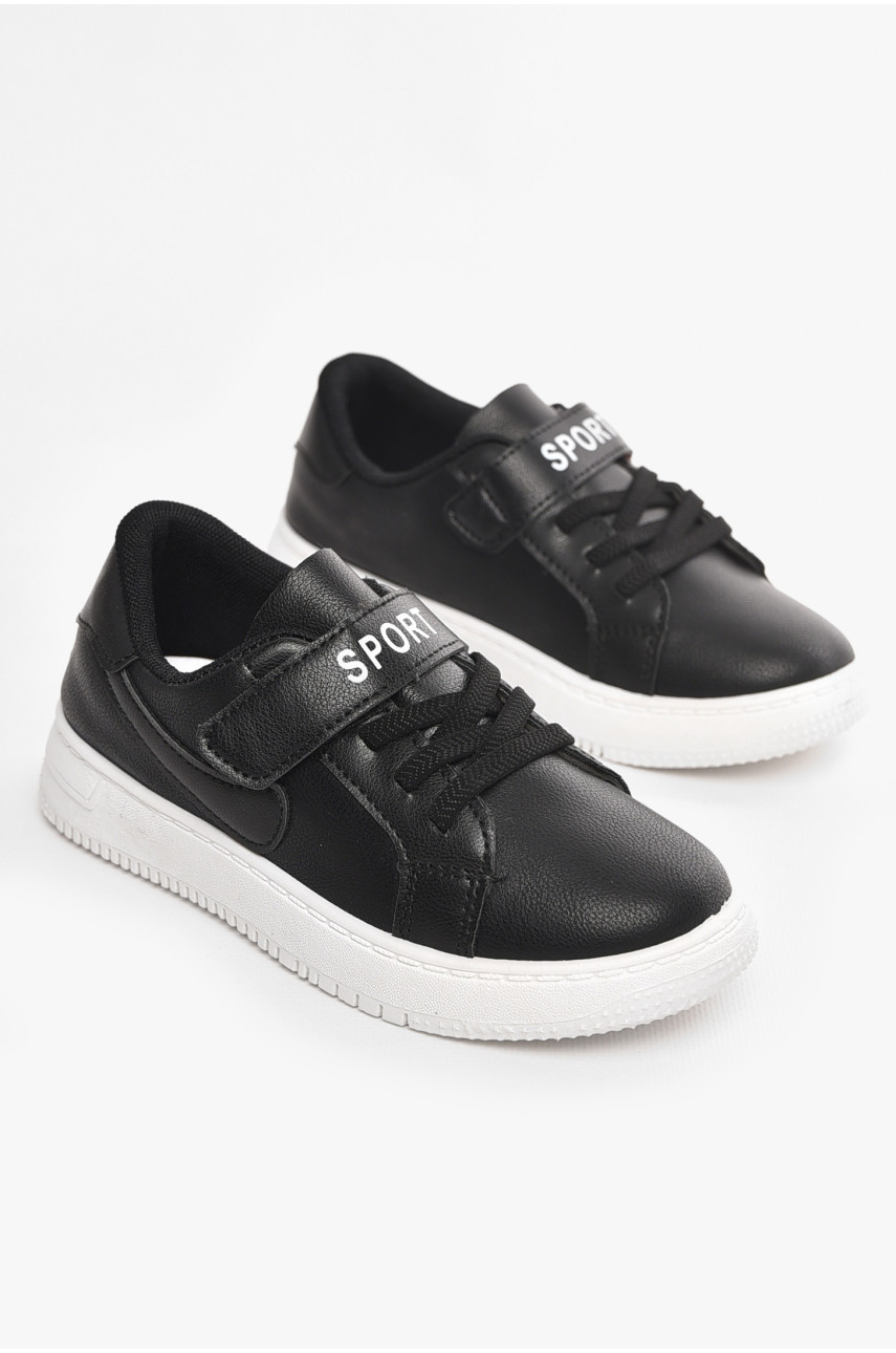 Кроссовки детские черного цвета А-329 210384