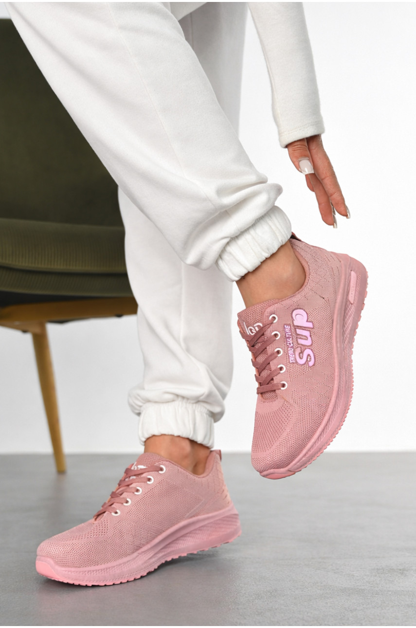 Кроссовки женские розового цвета 100-4 210388