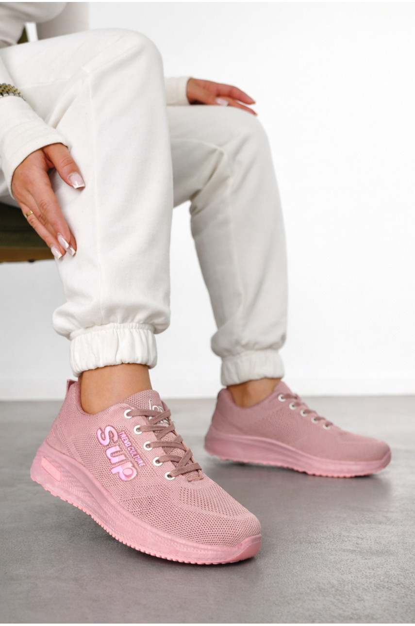 Кроссовки женские розового цвета 100-4 210388