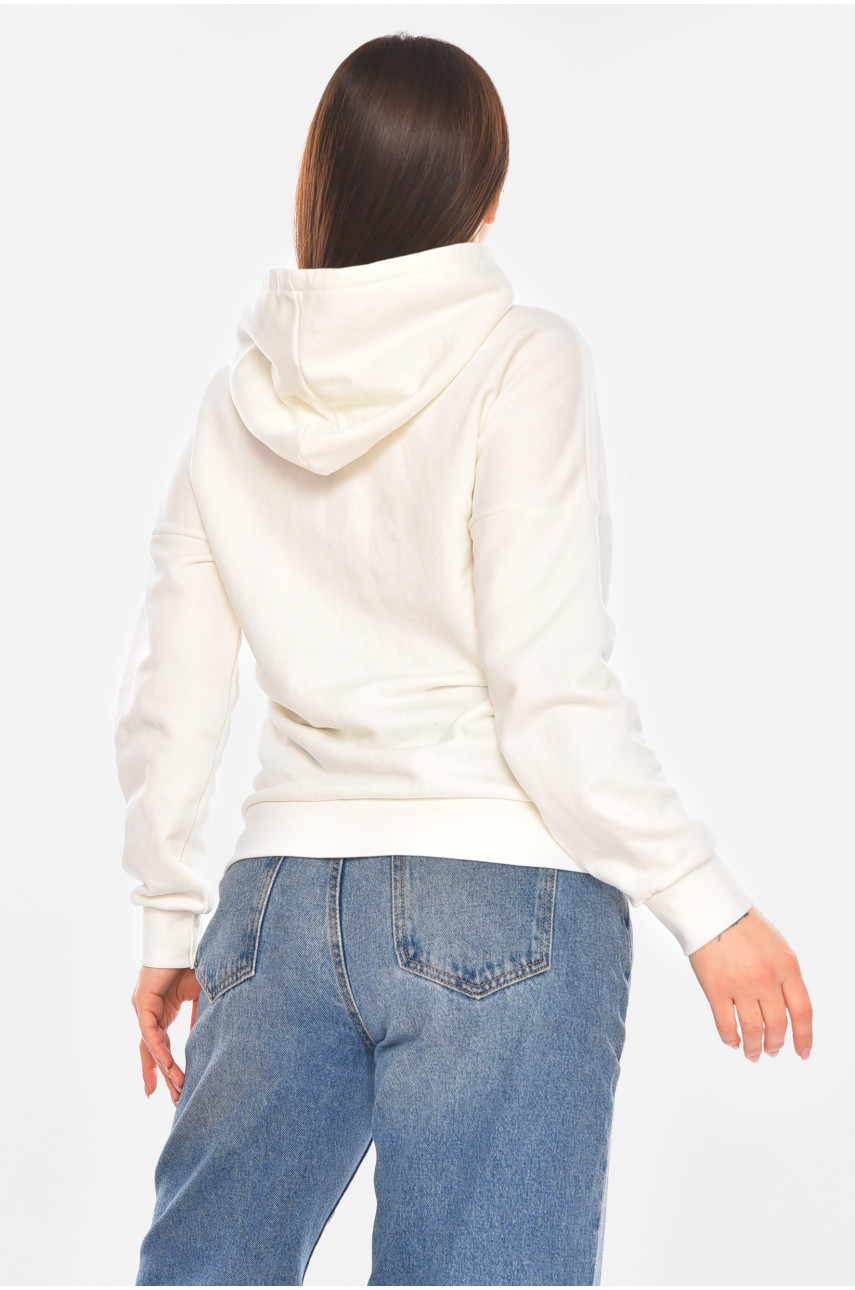 Худи женское белого цвета с принтом 249 210393