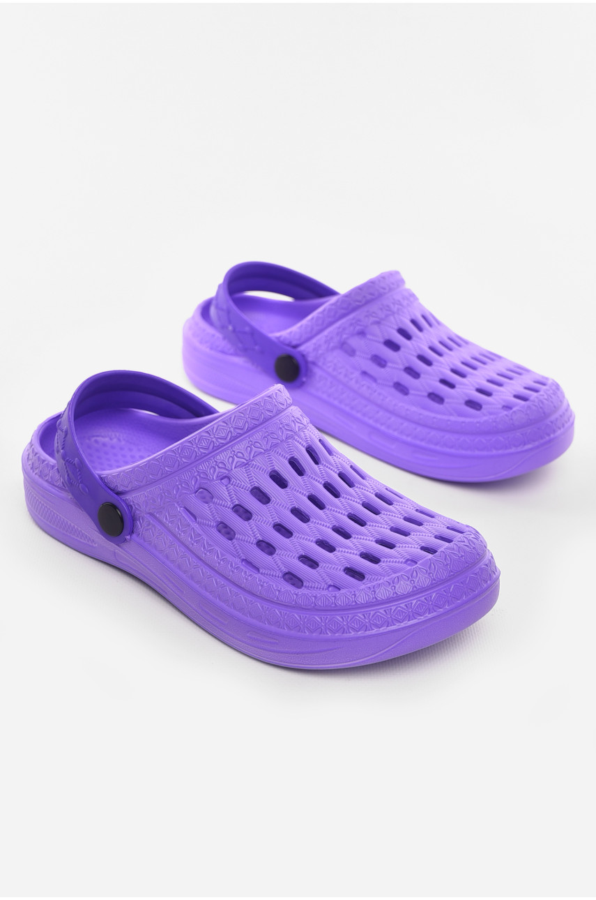 Кроксы женские фиолетового цвета ДС-62 210410 Кроксы женские фиолетового цвета ДС-62 210410
