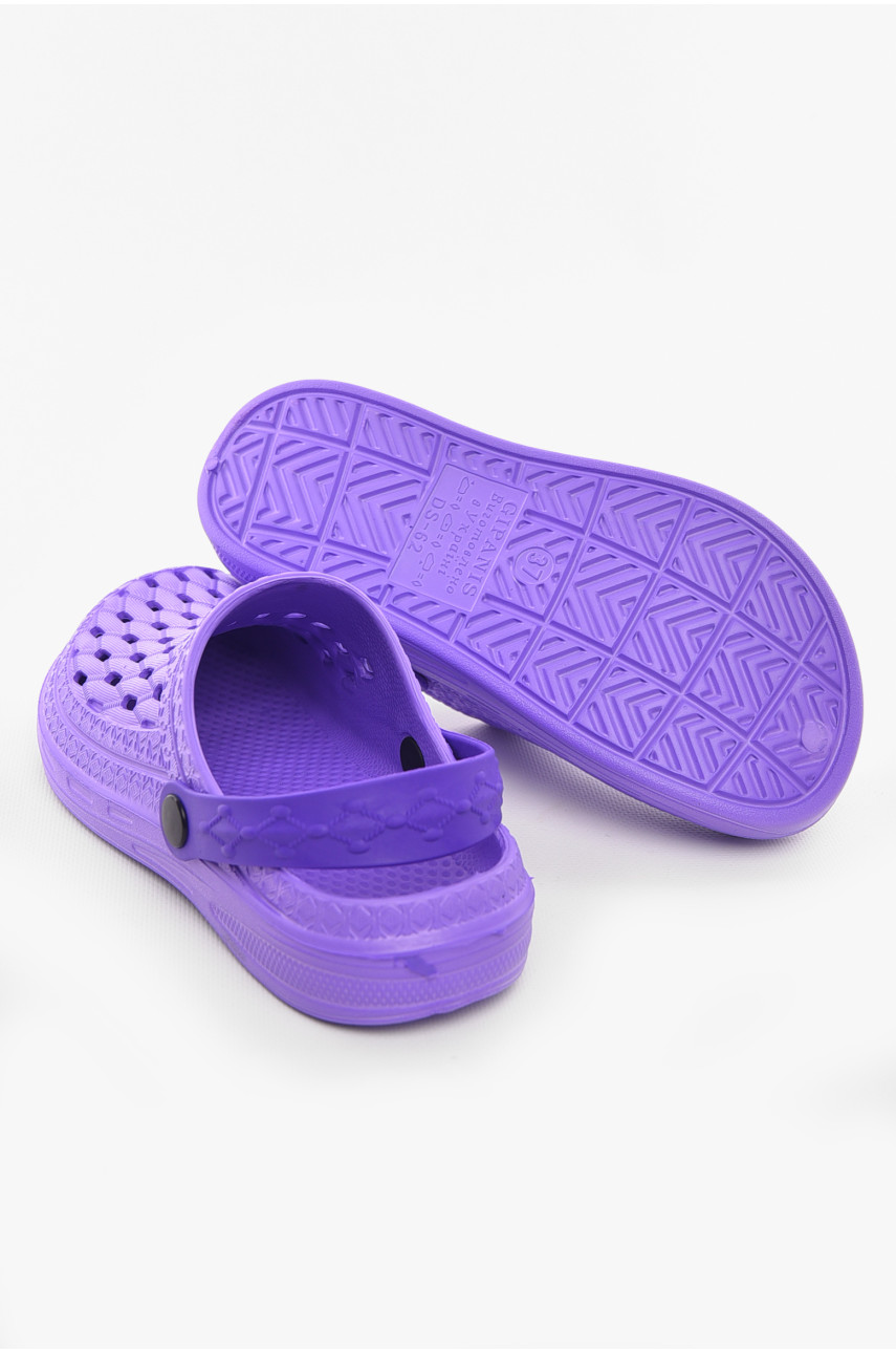 Кроксы женские фиолетового цвета ДС-62 210410 Кроксы женские фиолетового цвета ДС-62 210410