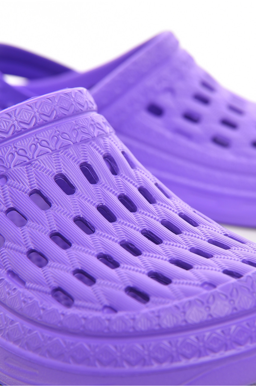 Кроксы женские фиолетового цвета ДС-62 210410 Кроксы женские фиолетового цвета ДС-62 210410