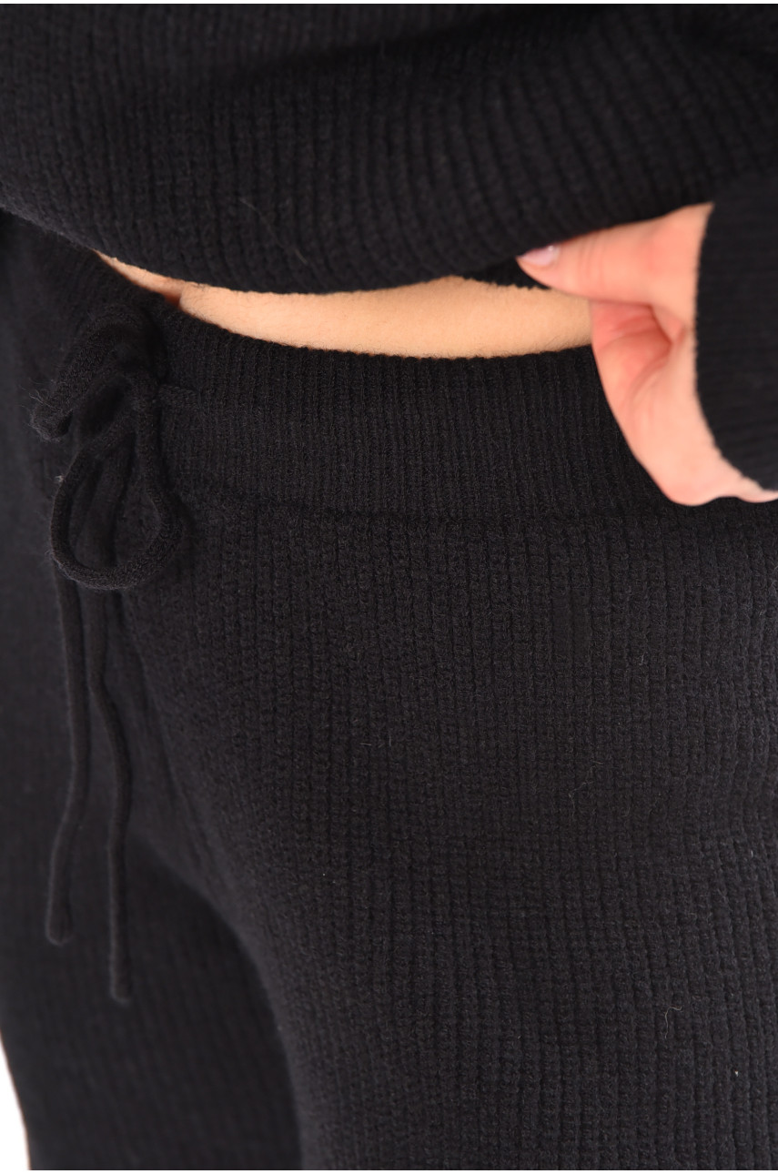 Костюм женский однотонный черного цвета 858 210424