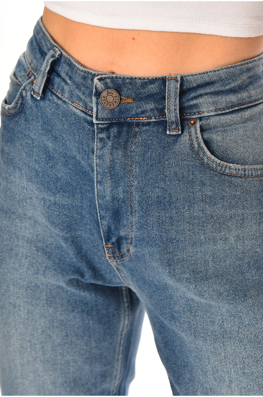 Джинси жіночі однотонні синього кольору 1096 210448 Джинси жіночі однотонні синього кольору 1096 210448