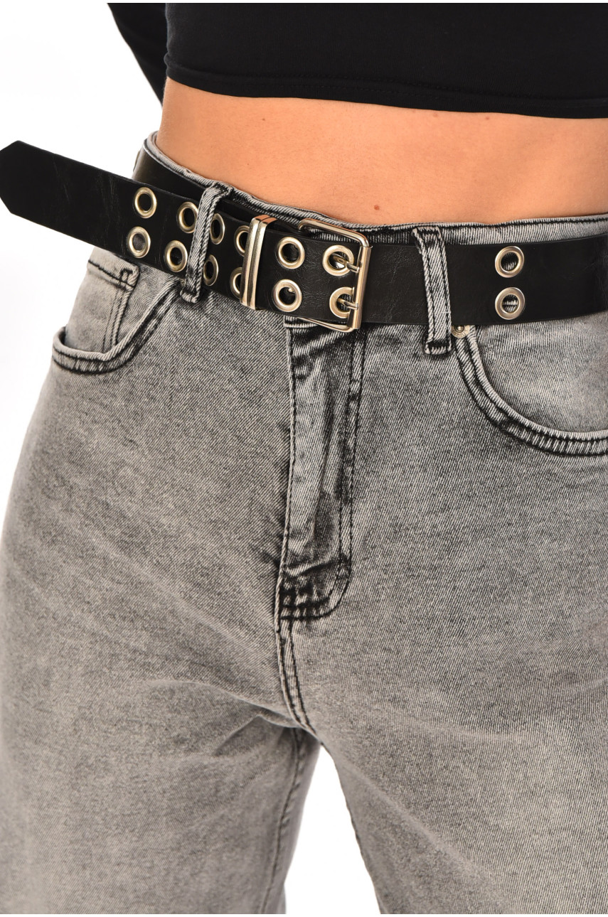 Джинси жіночі однотонні сірого кольору 00620 210450