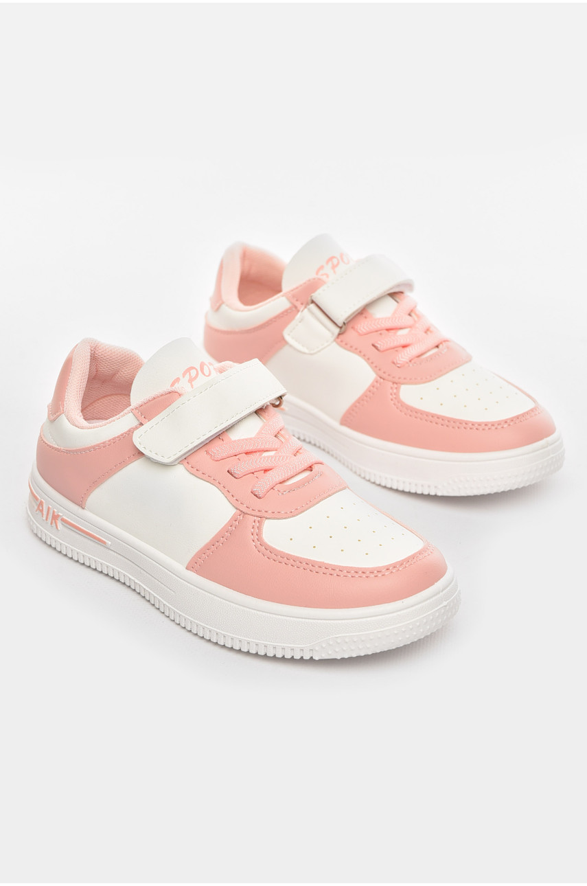 Кроссовки детские бело-розового цвета 503-008 210451