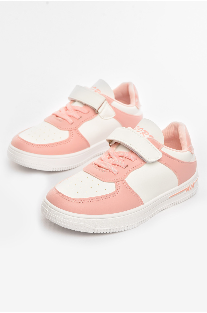 Кроссовки детские бело-розового цвета 503-008 210451