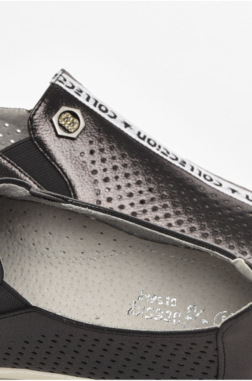 Туфлі-лофери дитячі для дівчинки чорного кольору 211-1 210452