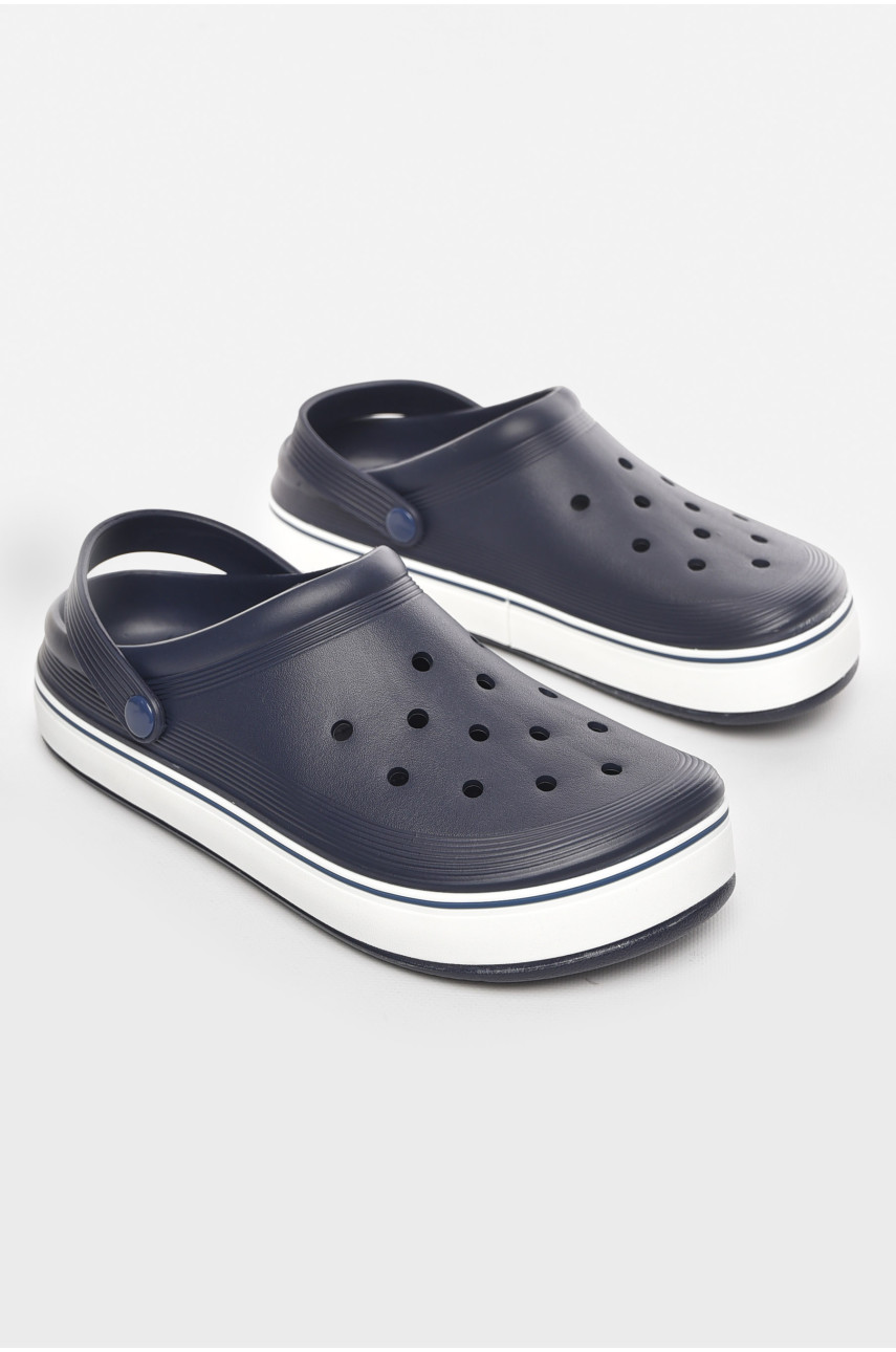 Кроксы мужские темно-синего цвета 523 210454 Кроксы мужские темно-синего цвета 523 210454