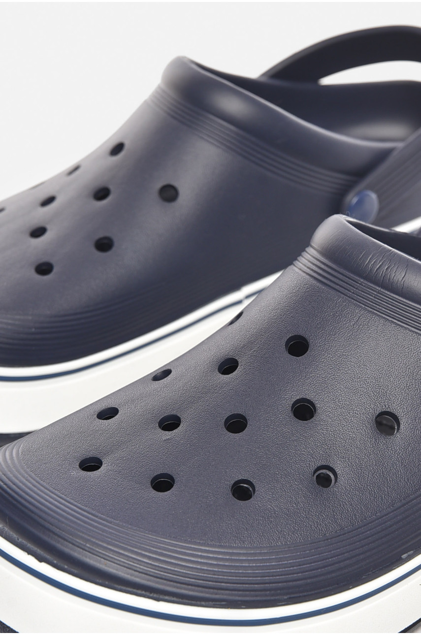 Кроксы мужские темно-синего цвета 523 210454 Кроксы мужские темно-синего цвета 523 210454