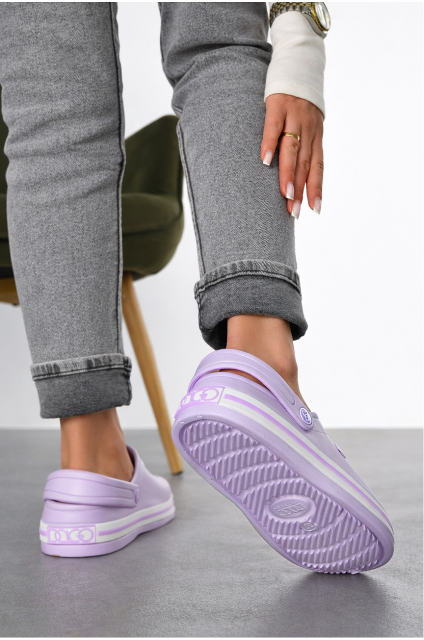 Кроксы женские сиреневого цвета 418 210457 Кроксы женские сиреневого цвета 418 210457