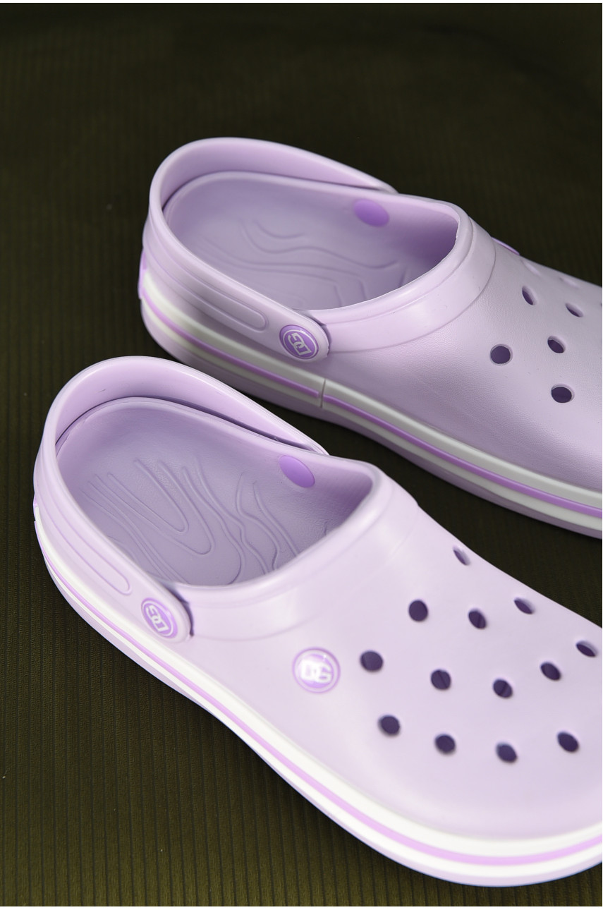 Кроксы женские сиреневого цвета 418 210457 Кроксы женские сиреневого цвета 418 210457