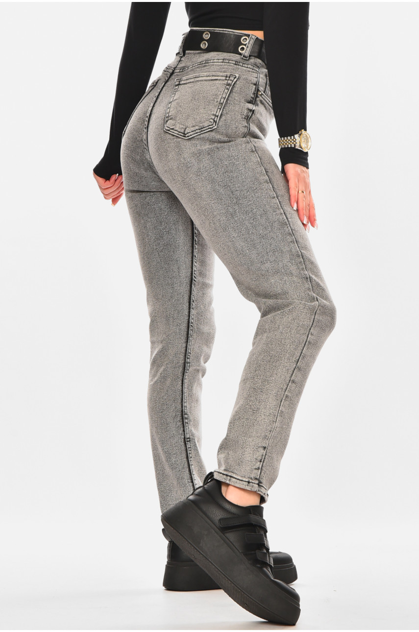 Джинси жіночі однотонні сірого кольору 00577 210463 Джинси жіночі однотонні сірого кольору 00577 210463