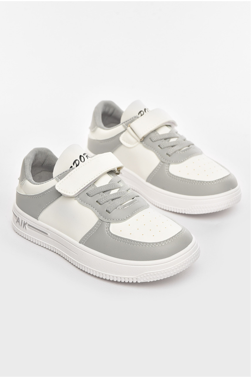 Кросівки дитячі біло-сірого кольору 503-009 210464