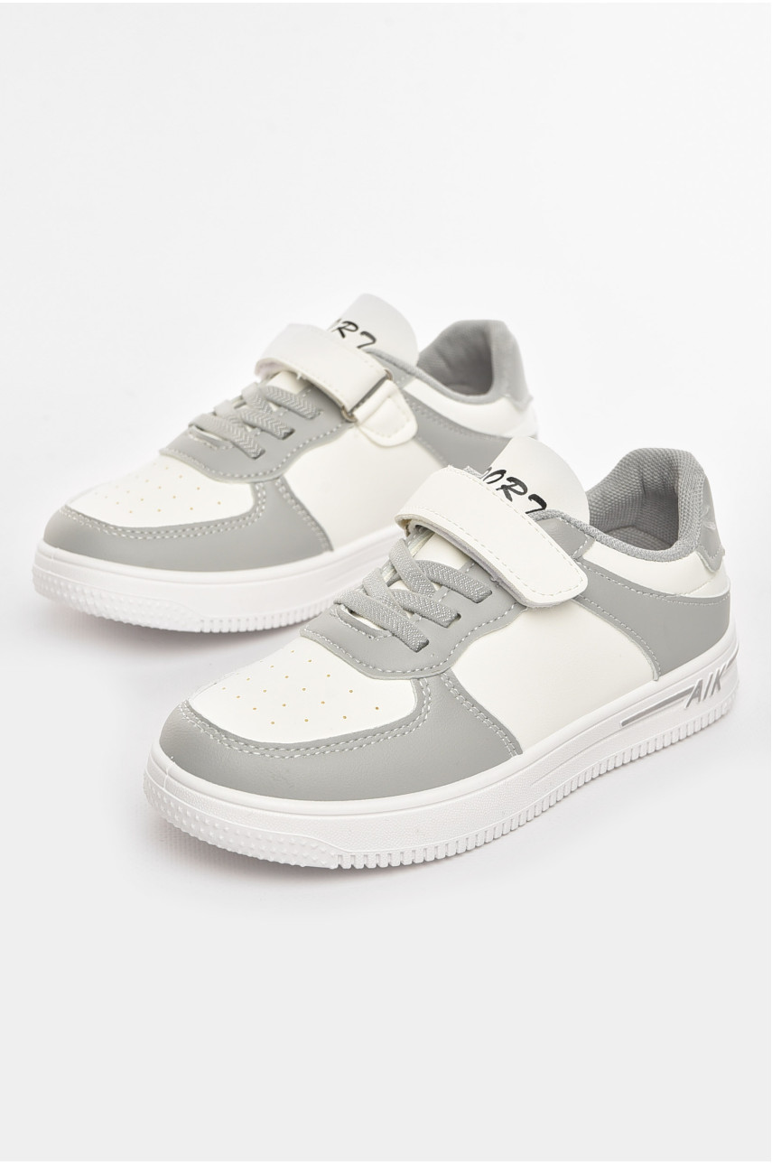 Кросівки дитячі біло-сірого кольору 503-009 210464