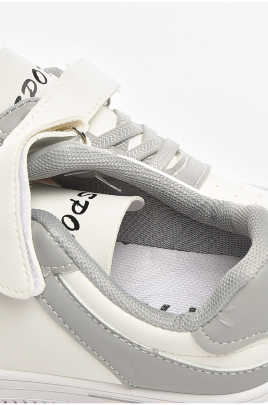 Кросівки дитячі біло-сірого кольору 503-009 210464