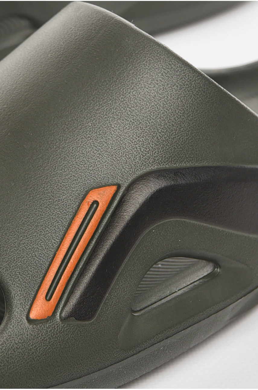 Шльопанці чоловічі піна темно-зеленого кольору L-131А 210466