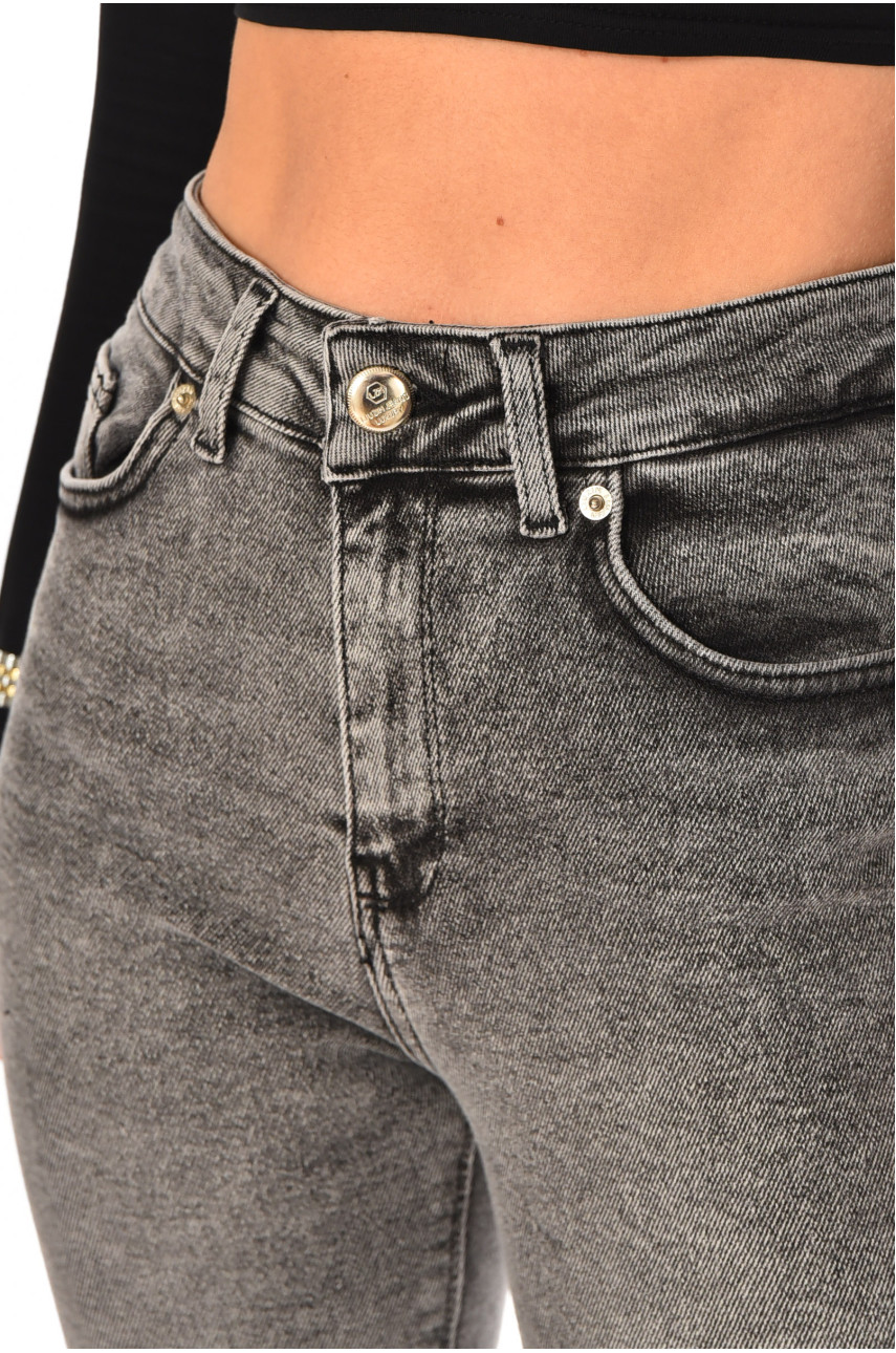 Джинси жіночі однотонні сірого кольору 00580 210470 Джинси жіночі однотонні сірого кольору 00580 210470