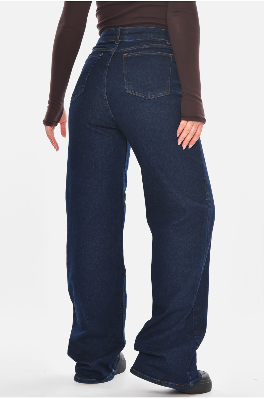 Джинси жіночі однотонні темно-синього кольору 00423 210504 Джинси жіночі однотонні темно-синього кольору 00423 210504