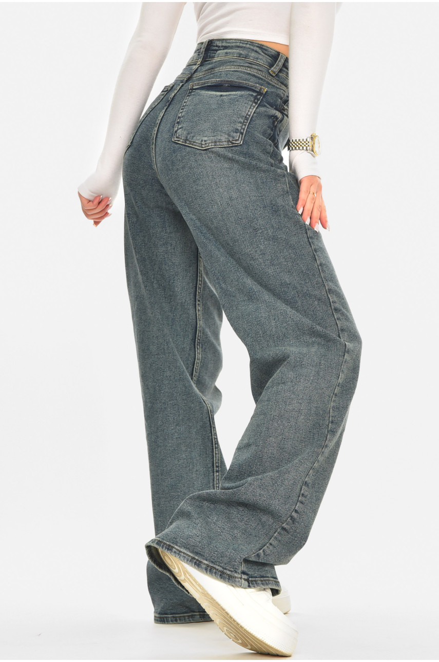 Джинси жіночі однотонні темно-синього кольору 00423 210506 Джинси жіночі однотонні темно-синього кольору 00423 210506