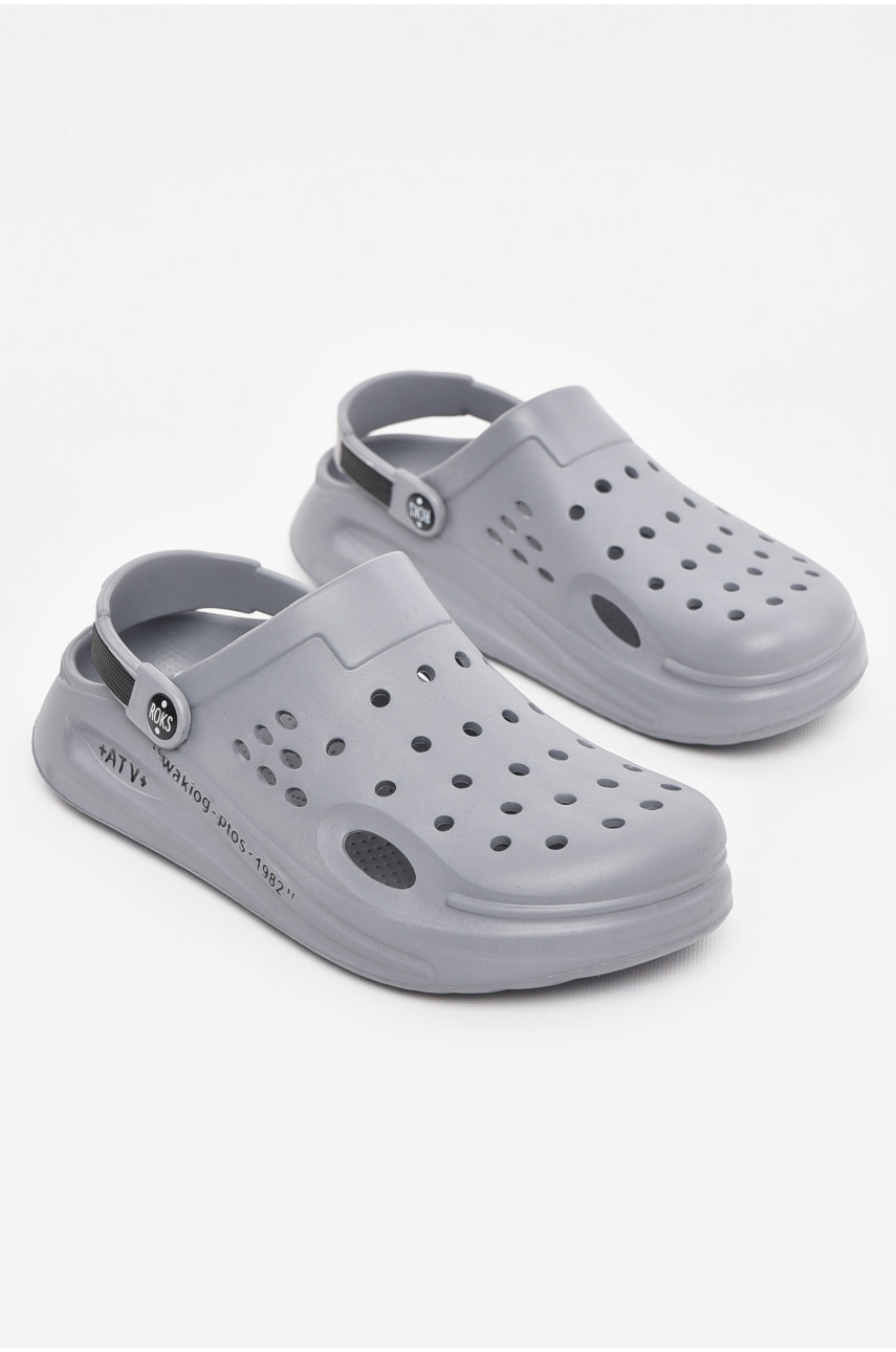 Кроксы мужские серого цвета 516 210516