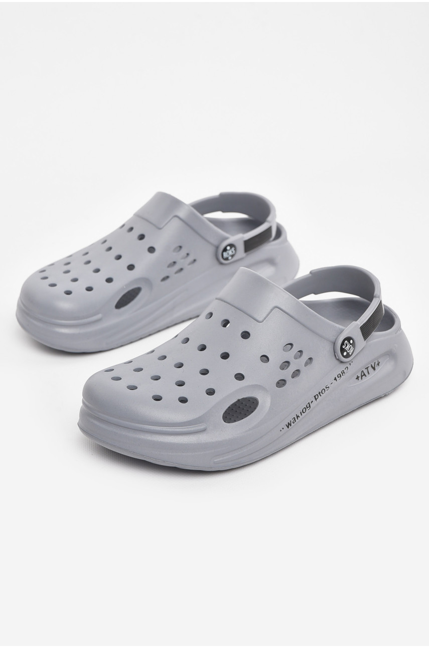 Кроксы мужские серого цвета 516 210516