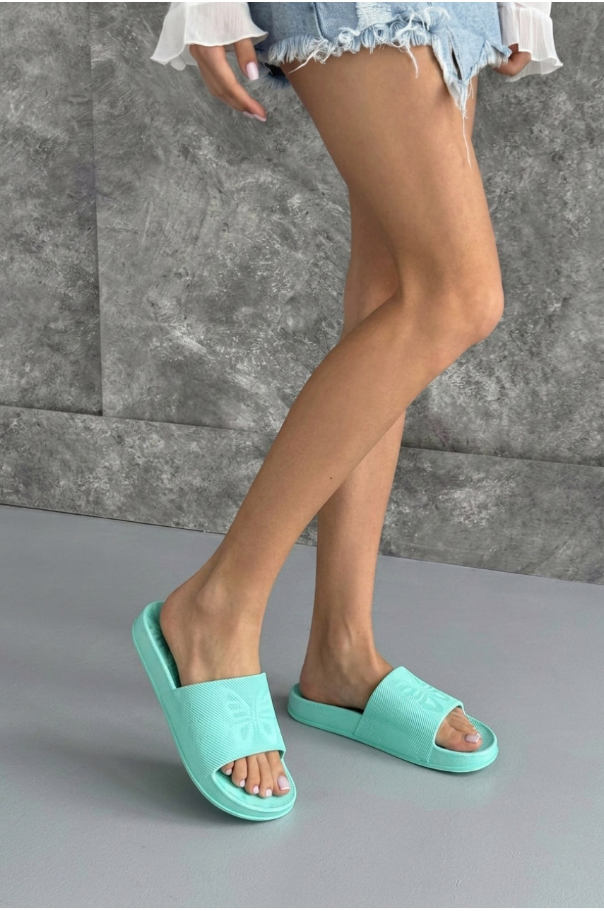 Шлепанцы пена женские мятного цвета ПЖ-38 210531