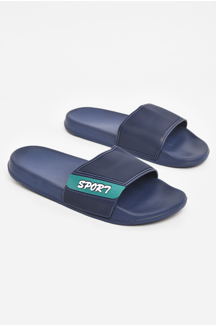 Шлепки мужские синего цвета 210546