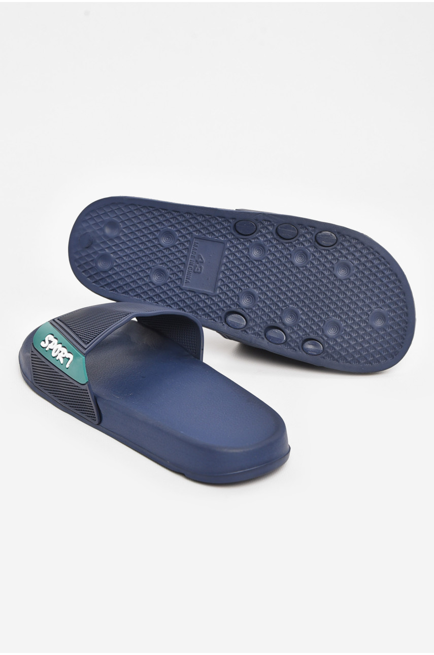 Шлепки мужские синего цвета 210546 Шлепки мужские синего цвета 210546
