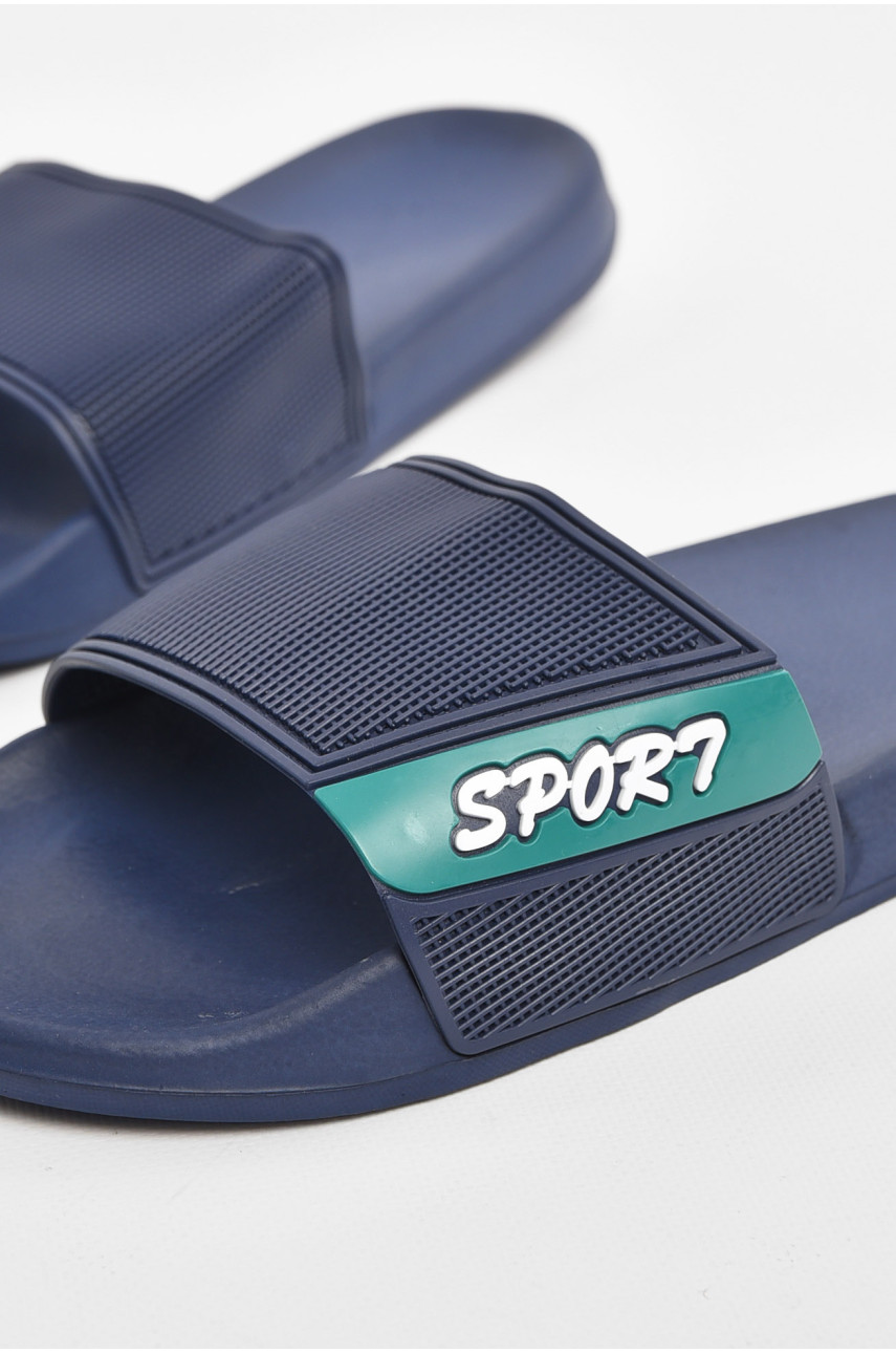 Шлепки мужские синего цвета 210546 Шлепки мужские синего цвета 210546