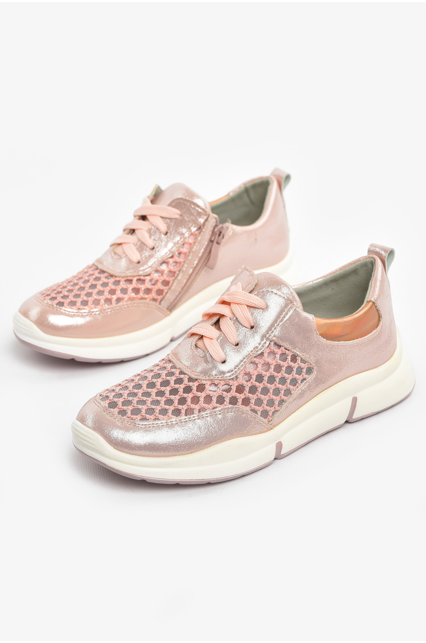 Кросівки дитячі літні для дівчинки рожевого кольору 9620-3 210556