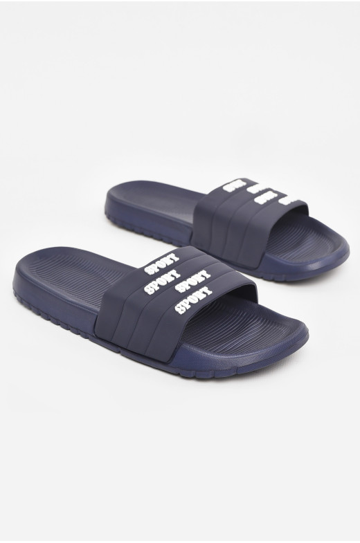 Шлепки мужские синего цвета 953 210559
