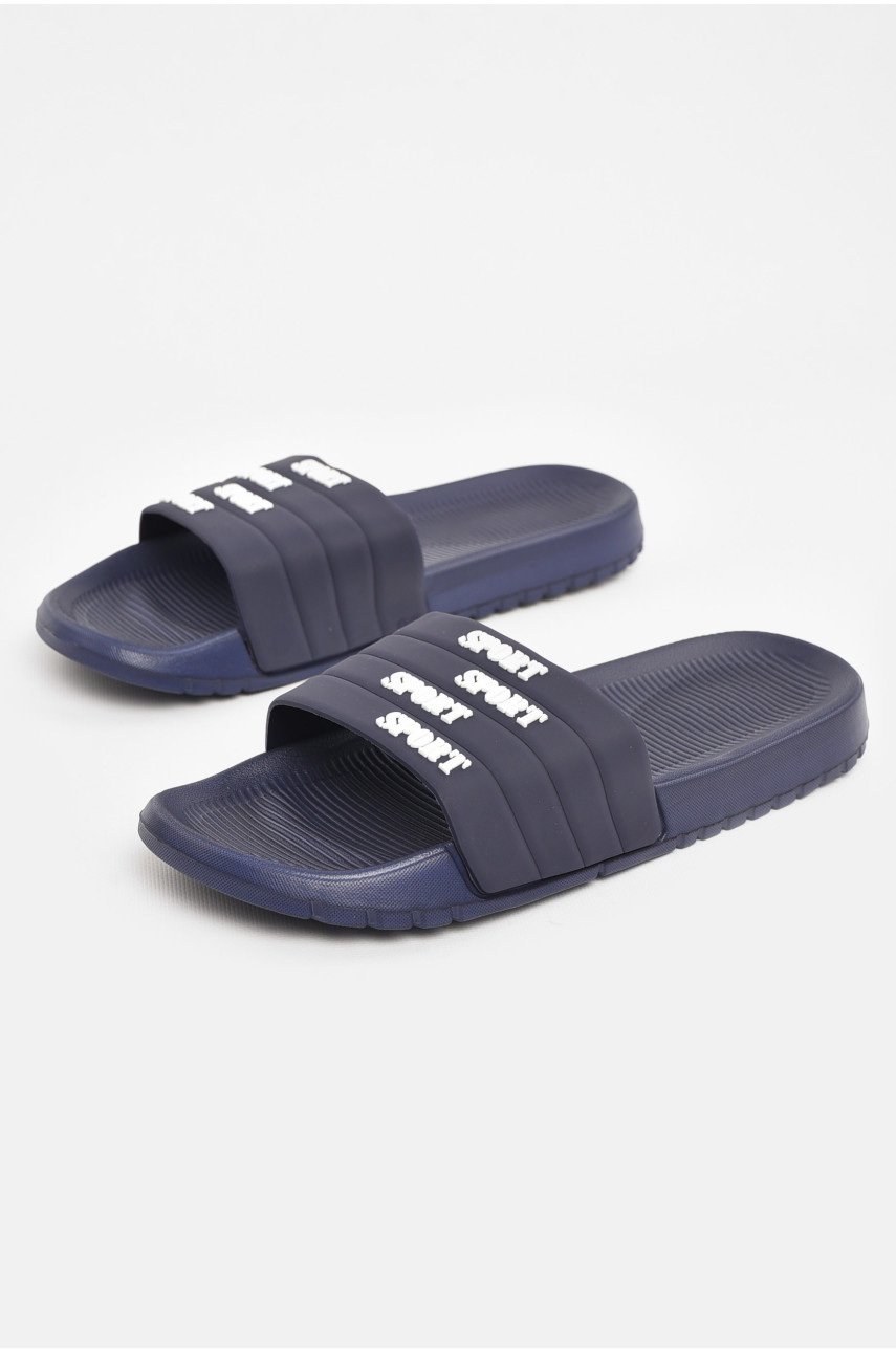 Шлепки мужские синего цвета 953 210559