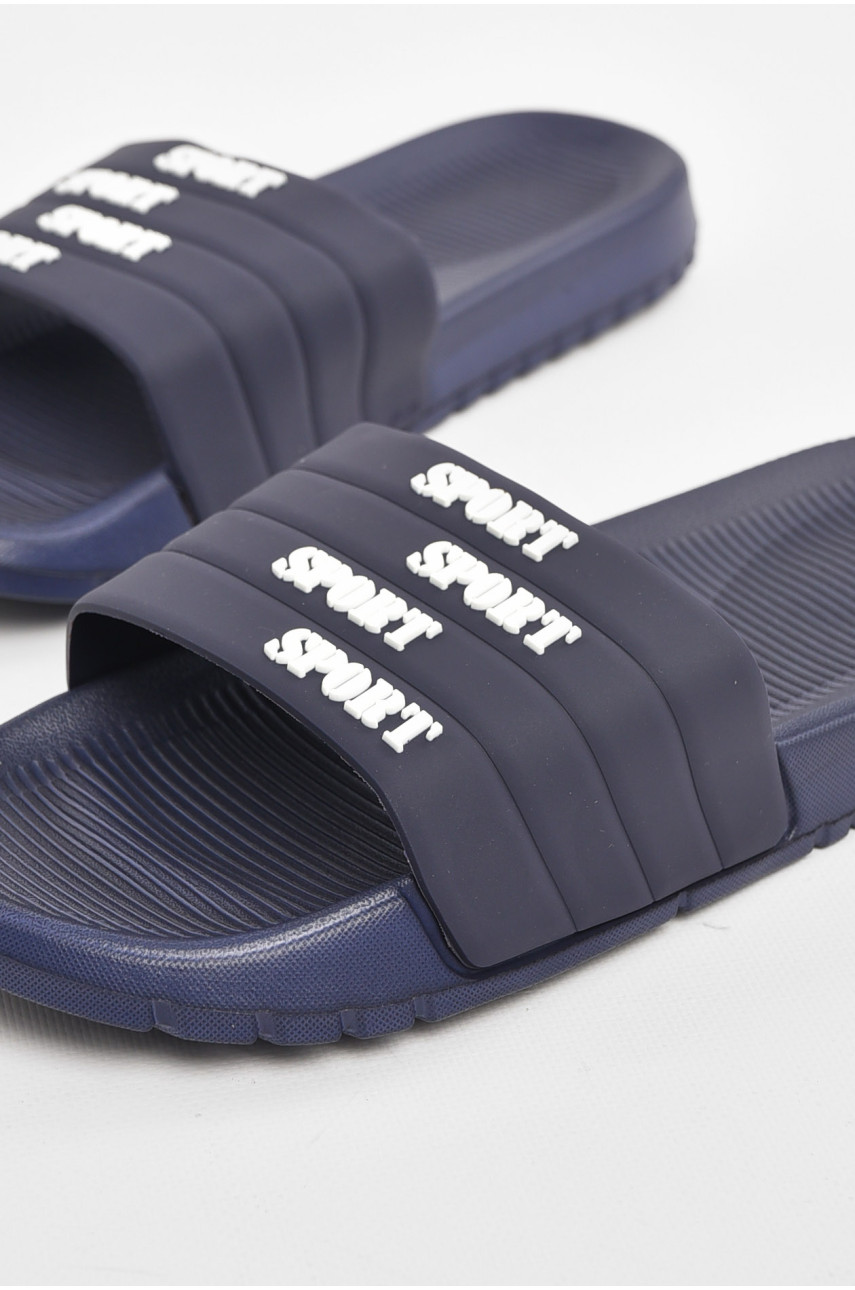 Шлепки мужские синего цвета 953 210559 Шлепки мужские синего цвета 953 210559