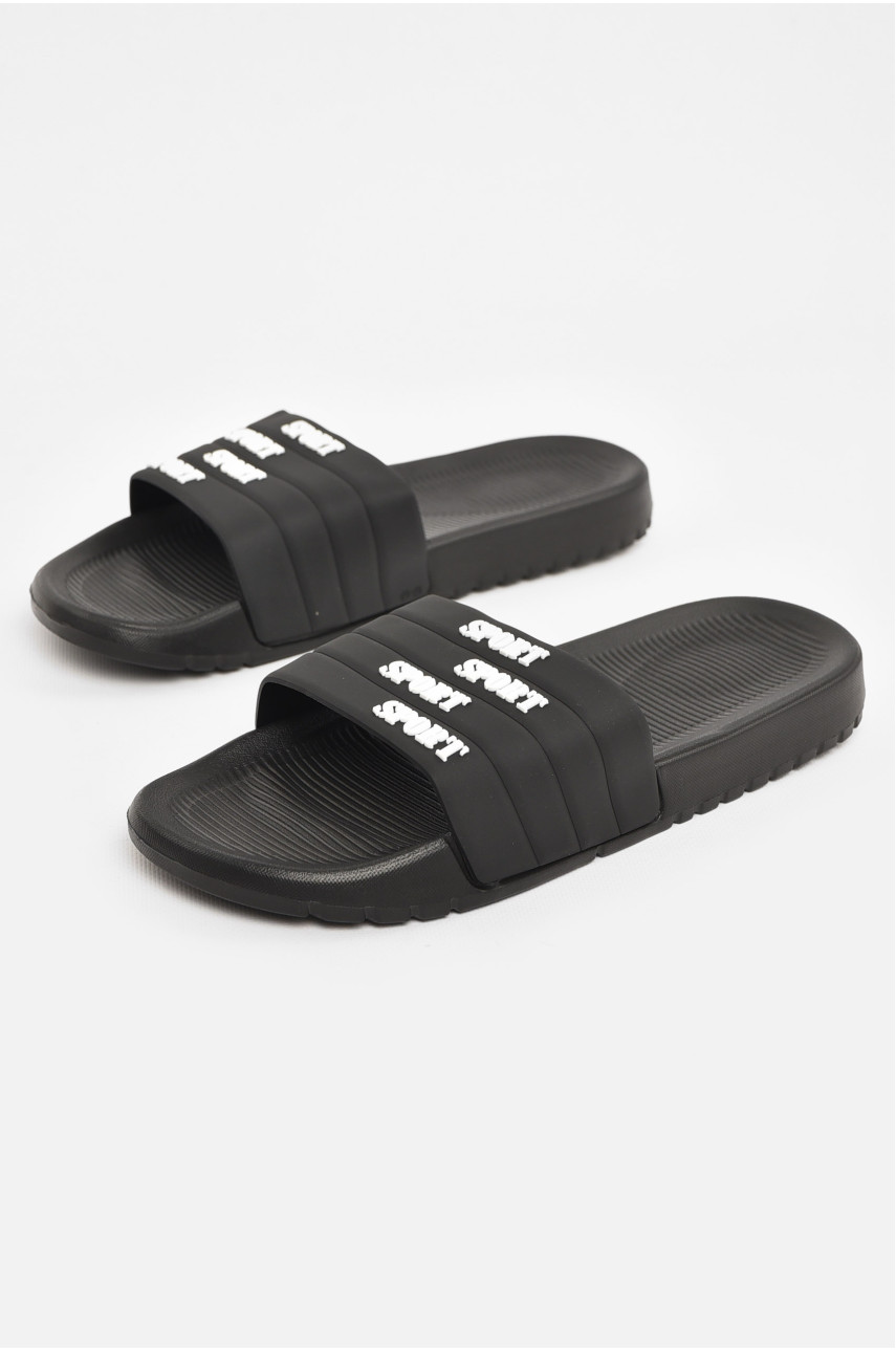 Шлепки мужские черного цвета 953 210560