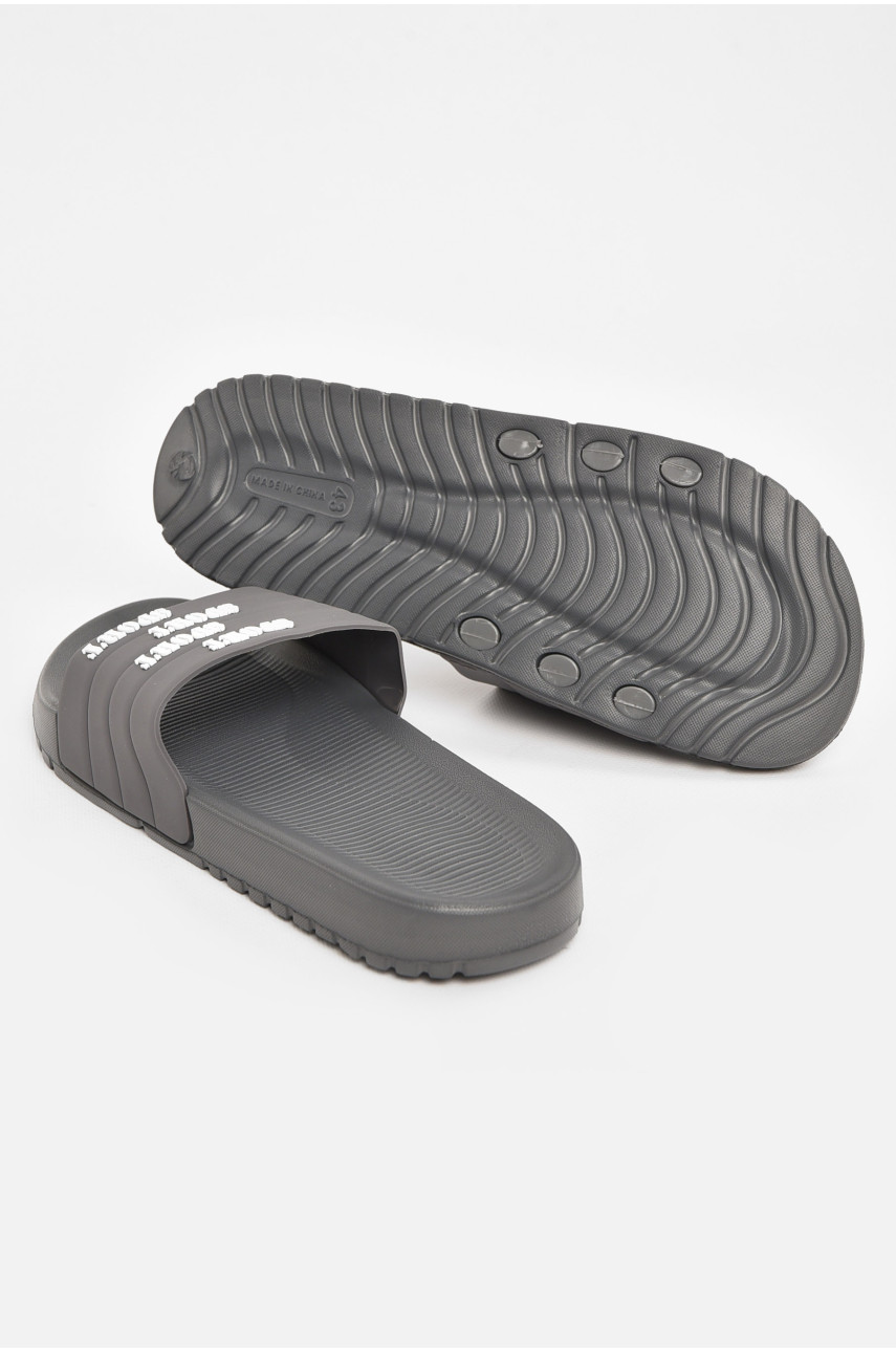 Шлепки мужские серого цвета 953 210561