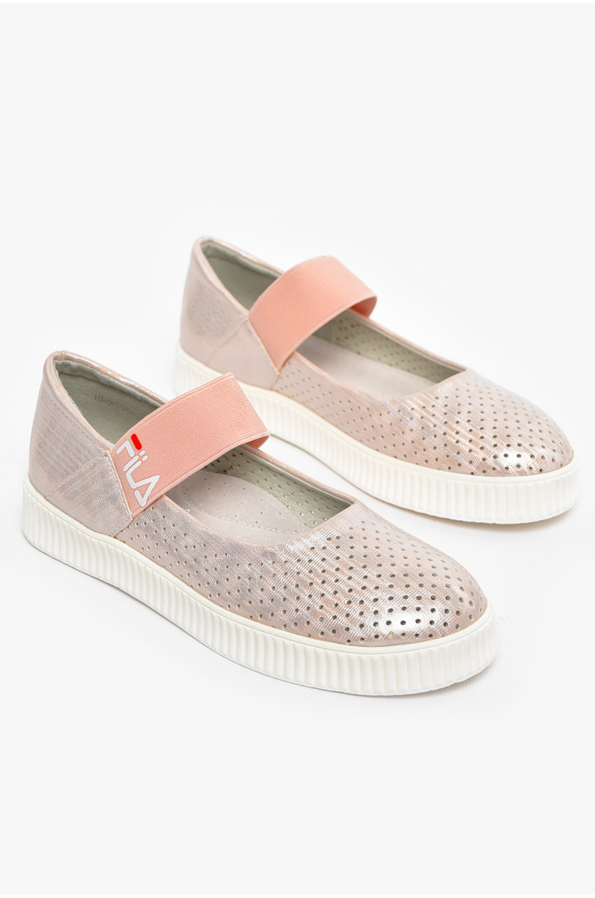 Туфлі-лофери дитячі для дівчинки рожевого кольору 9956-3 210575