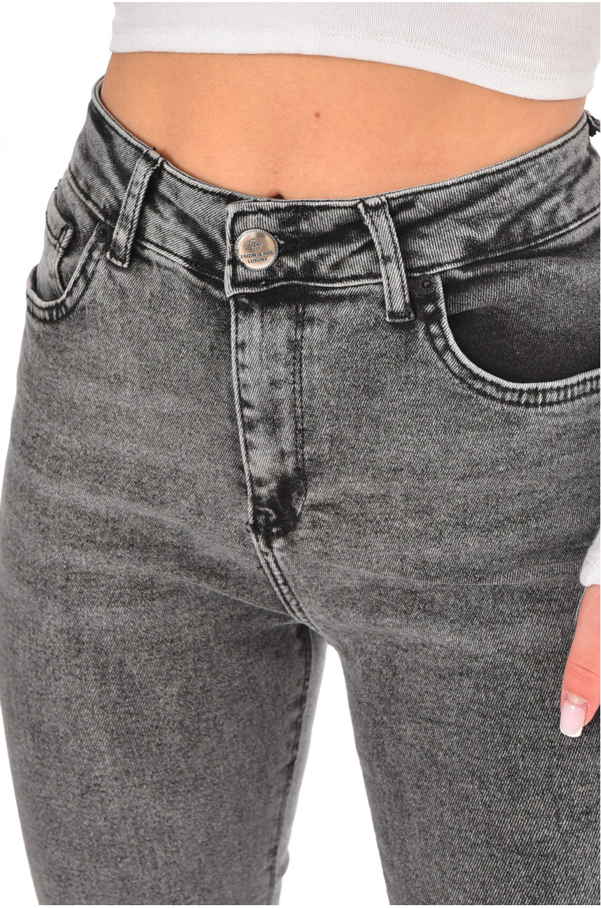 Джинси жіночі однотонні сірого кольору 00970/2 210585 Джинси жіночі однотонні сірого кольору 00970/2 210585
