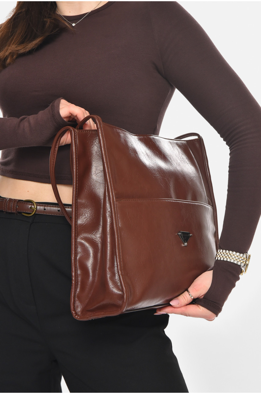 Сумка женская из экокожи терракотового цвета МН-39981 210590